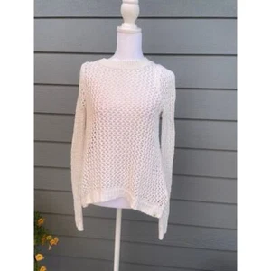 Rip Curl Women Size X-Small Knit Sweater Wrap Back Long Sleeve White - Picture 1 of 6