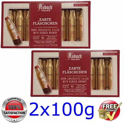 2x Botellas Asbach @ Delicadas llenas de Brandy Original Alemán 9% 2x100g 26/06 Foto 1 de 2