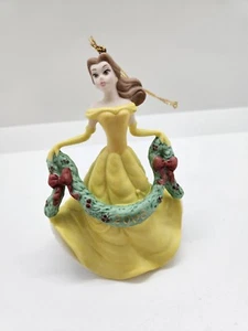 Disney Grolier 2008 Porcelain Christmas Ornament Belle Beauty & The Beast - Picture 1 of 12