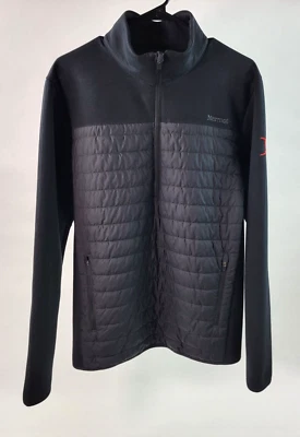Marmot Mens Jacket Size Medium Black "Rusted Moon Outfitters" 1/2 Zip Quilted - Image 1 of 4