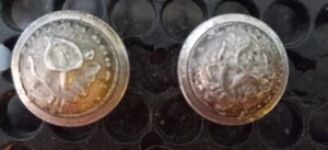 Pair Of Knights Of Pythias Cuff Buttons 1880-1900 - Picture 1 of 2