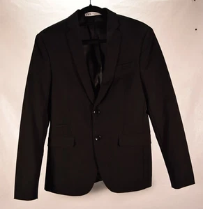 Blazer de Vestido Zara Para Hombre Chaqueta Negra de Dos Botones 36 EE. UU. NUEVO CON ETIQUETAS - Imagen 1 de 5