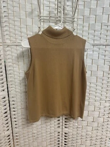 Josephine Chau Sleeveless Turtle Neck Knit Top Size M - Picture 1 of 8