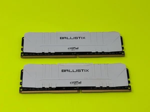 16GB = Crucial Ballistix Memory Modules (2x8GB 3000MHz) BL8G30C15U4W.8FE - Picture 1 of 2
