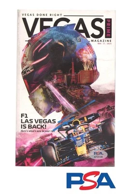 George Russell Signed 2024 F1 Las Vegas Grand Prix Race Winner Program PSA AUTO - Image 1 of 4