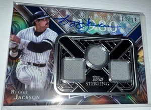Reggie Jackson On Card Auto + Game Used Memorobelia /10 | "Sterling Season 1980" - Bild 1 von 8