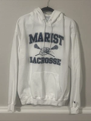 ChampionEco Marist University Sudadera con Capucha Blanca Lacrosse Talla Grande Foto 1 de 4