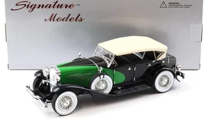 1:18 Modelli Di Firma 1934 Duesenberg Nero/ Verde - Foto 1 di 5