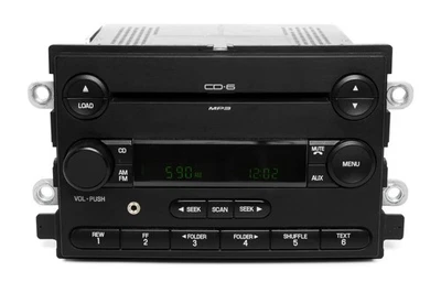 Radio AM FM Ford Five Hundred Mercury Montego 06-07 con actualización auxiliar 6G1T-18C815-AB Foto 1 de 4