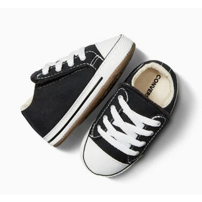 Zapatillas Converse Baby Negras Chuck Taylor All Star Cuna Lona Talla 1 Foto 1 de 4