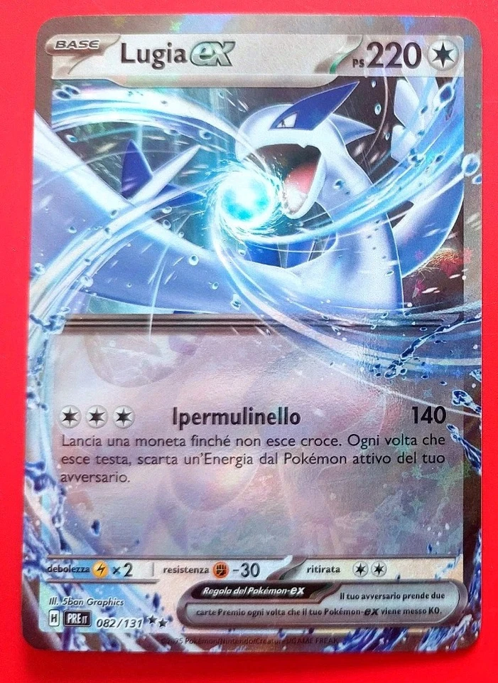 Carta Pokemon Lugia ex - Evoluzioni Prismatiche 082/131 Italiano - Immagine 1 di 1