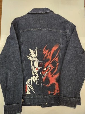 Chaqueta vaquera para hombre - Naruto pintada a mano Foto 1 de 4