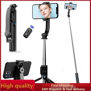Selfie Stick Trépied avec Télécommande Bluetooth Portable pour iPhone / Téléphones Android - Photo 1 sur 16