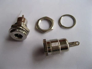 10 pcs 5.5x2.5mm DC Power Jack Heavy Duty Metal Chassis Jack Socket Solder Type - Picture 1 of 4
