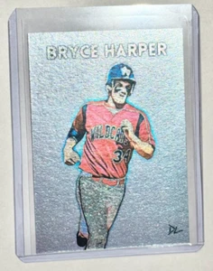 Bryce Harper Platinum Artist Signed "Las Vegas High School" Trading Card 1/1 - Picture 1 of 2