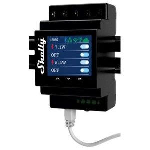 Shelly Pro 4PM Wi-Fi, LAN & Bluetooth 4 Channel Relay Switch, 3800235268049 - Picture 1 of 3