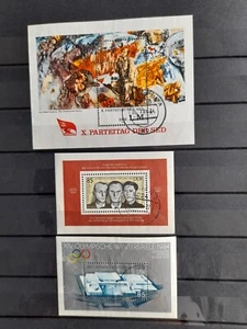 DDR - 1981 + 1983 - Blocks 63, 70 + 74 - gestempelt - Bild 1 von 1