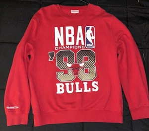 Felpa Mitchell & Ness Chicago Bulls Crewneck (XL) '98 Championship - Foto 1 di 3
