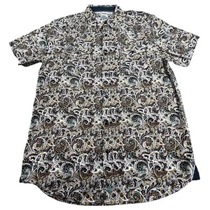 Moon Shine Spirit Mens L Brad Paisley Button Down Shirt Exotic Western Sicily - Picture 1 of 11