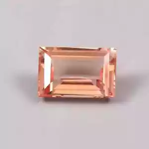 13x8 mm naturale splendido Ceylon Padparadscha zaffiro taglio smeraldo pietra preziosa sfusa - Foto 1 di 8