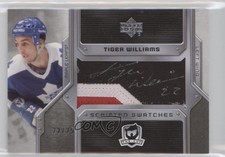 2006-07 Upper Deck The Cup Scripted Swatches /25 Tiger Williams #SS-DW Auto