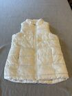 Youth Old Navy Puffer Vest White Size XL