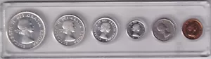 1958 Canadian Coin Set contains 1.1 oz of Silver - Picture 1 of 2