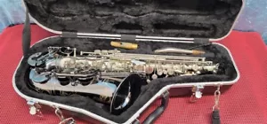 CANNONBALL ALTO SAX SAXOPHONE SILVER GERALD ALBRIGHT BIG BELL GATOR CASE  - Picture 1 of 24