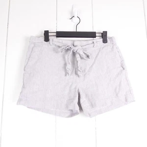 Banana Republic Shorts Womens SZ 6 3.5" Inseam Linen Blend Striped Preppy Beachy - Picture 1 of 10
