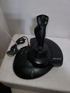 Microsoft Sidewinder Force Feedback Pro Joystick 96755 No Power Adapter Untested - Picture 1 of 6