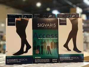 Sigvaris Graduated Compression Thigh High ACCESS 20-30 mmHg Men & Women OT CT  - Picture 1 of 5