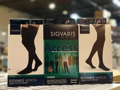 Sigvaris Graduated Compression Thigh High ACCESS 20-30 mmHg Men & Women OT CT  - Image 1 of 4