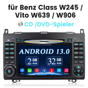 8Kern 2+32GB Android 13 Autoradio GPS Navi Für Mercedes Benz A/B W169 W245 Viano - Bild 1 von 8