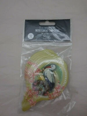 A Lil' Sugar On Top Mini golosinas Cupcake Toppers cigüeña Nuevo en Paquete Foto 1 de 4