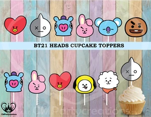 BT21 Cupcake Toppers - Picture 1 of 1