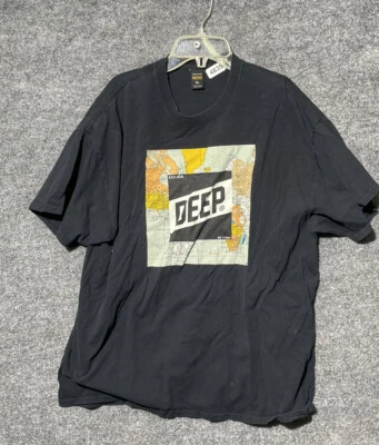 Camiseta 10.Deep XXX Logo Negra Algodón Cuello Redondo Manga Corta Gráfica Hombres XL Foto 1 de 4