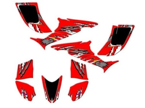 2006-2019 TRX 90 SHREDDER Red Senge Graphics Kit Compatible with Honda - Picture 1 of 7