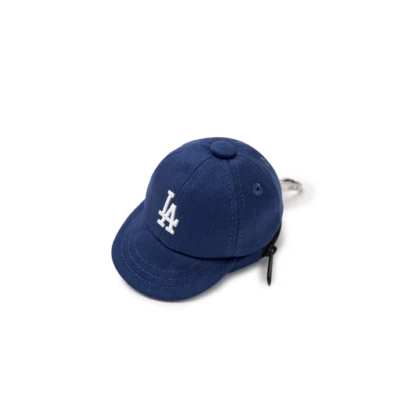 MLB KOREA Basic Ball Cap Pouch Keyring Los Angeles Dodgers, Blue - Image 1 of 4