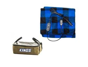 Kings 12V Heated Blanket washable 140x100cm+ Clear Top Canvas Bag - Picture 1 of 11