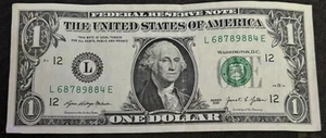 2021 San Francisco $1 Bill Altering 8’s Double 88’s Four Of A Kind 8’s Note - Picture 1 of 2