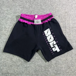 Vintage Lightning Bolt Shorts Adult Large Black Cotton Blend Sweats Graphic Mens - Picture 1 of 8