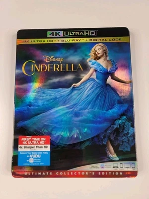Cinderella: w/Slipcover (4K UHD/Blu-ray/Digital 2019) New Read Description  - Image 1 of 4