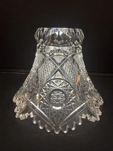 American Brilliant Cut Glass Umpire Quaker City 20F Punch Bowl Stand Only ABP - Picture 1 of 20