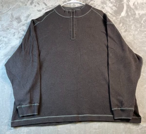 Cutter & Buck Pullover Men's 3XB Gray 1/4 Zip Heavyweight Cotton Casual Workwear - Picture 1 of 13