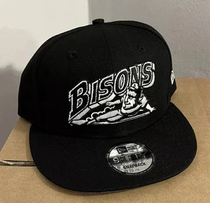 NWT Buffalo Bisons Snapback Hat New Era Minor League Baseball Milb Black/White - Picture 1 of 4