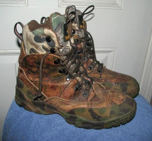 Men's WINCHESTER Leather CAMO Hiking Boots (10) Stock # WIN2500 - Picture 1 of 8