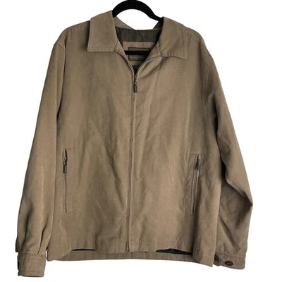 Rainforest Men's Tan Zip Jacket M – Two Pocket Lined Coat Casual - Image 1 of 4