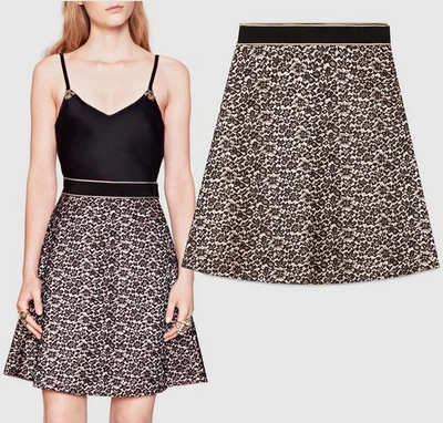 FALDA GUCCI 415347 ENCAJE SUPERPUESTO LÍNEA A $1,150 talla IT 42 US 6 Foto 1 de 4