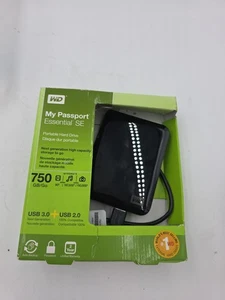 WD - My Passport Essential SE 750 GB 3.5" External Hard Drive - Black - Picture 1 of 2