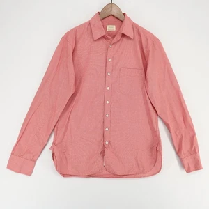 Rag & Bone Shirt Mens Large Red Long Sleeve Button-Up 100% Cotton USA Made - Picture 1 of 8